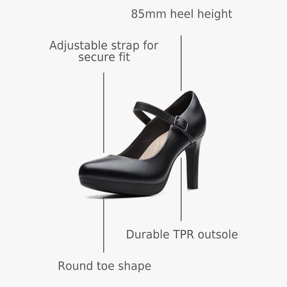 Clarks Ambyro Joy Heels 6.5 - Picture 3 of 9